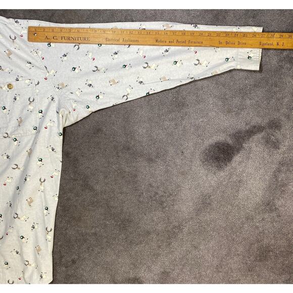 Diluth Trading Company Men XXL Tall Relaxed Fit Christmas Reindeer Flannel Shirt - Picture 8 of 8